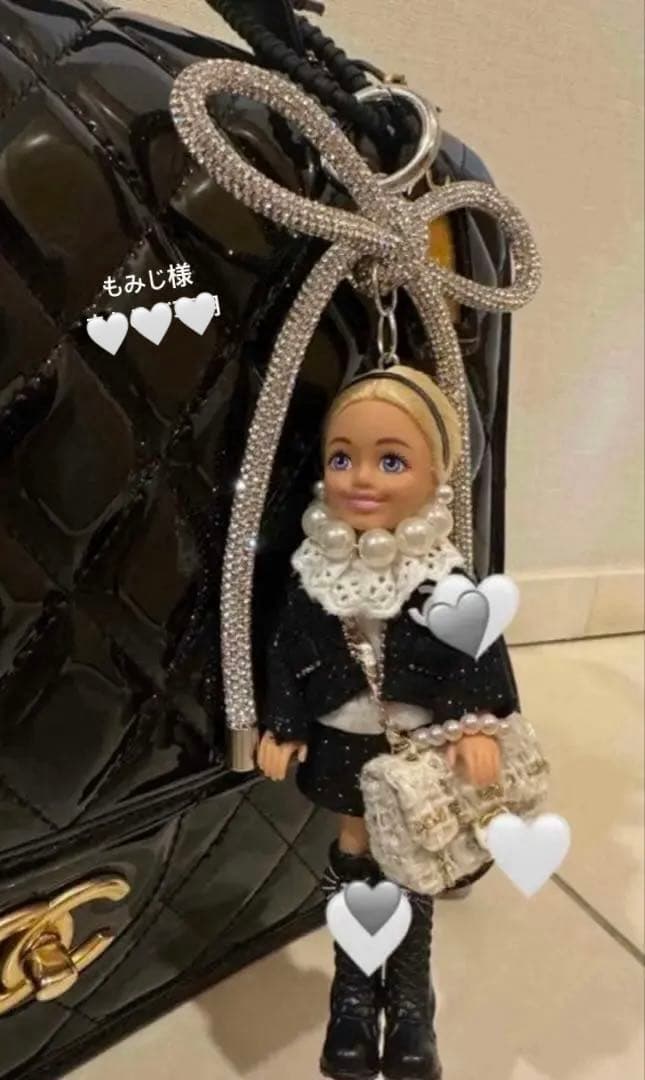 Barbie バービーチェルシキリング バックチャーム&ハートバック2点セット