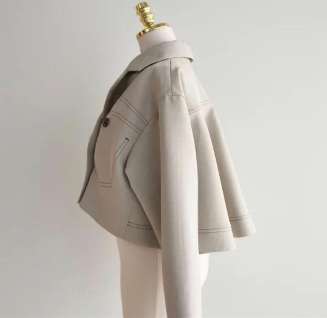 新品cen.ステッチショートジャケット