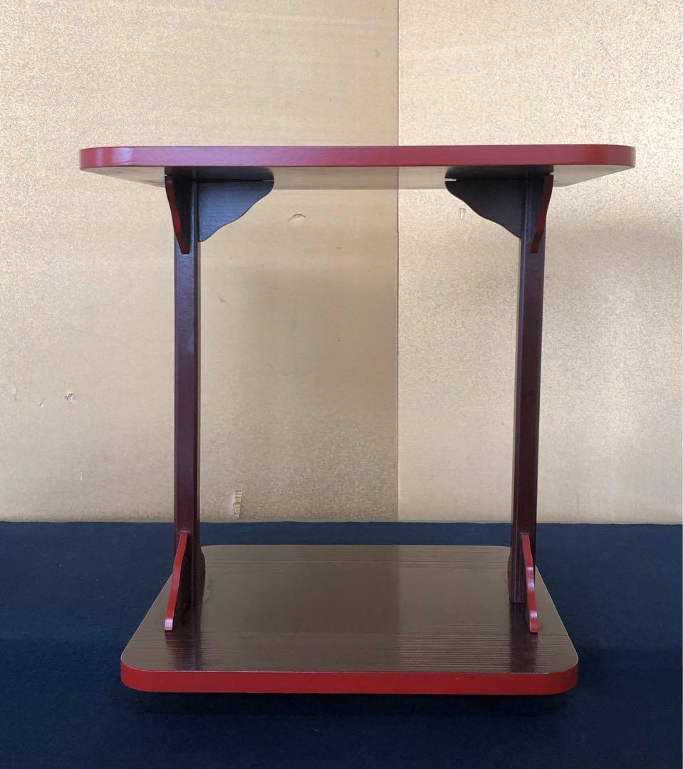 《R》茶道具 溜塗 小四方棚 組立式 元箱　260126く1