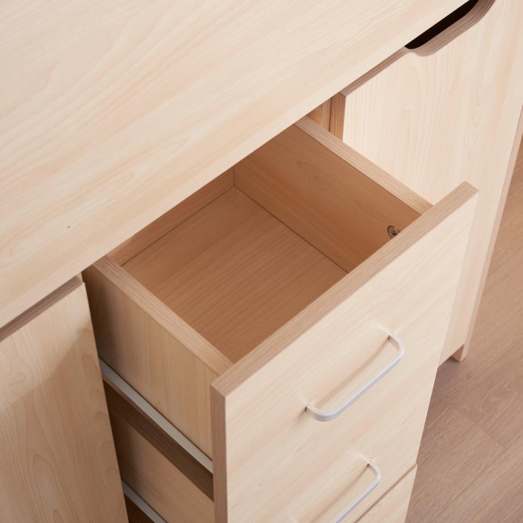 【ナチュラル】学習机 デスク パソコンデスク勉強机 折り畳み天板pcデスク