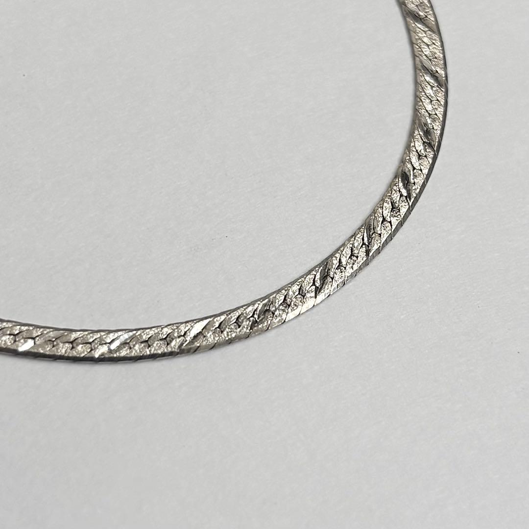 イタリア製 925 ヴィンテージ 編み込み ヘリンボーンチェーン ブレスレット