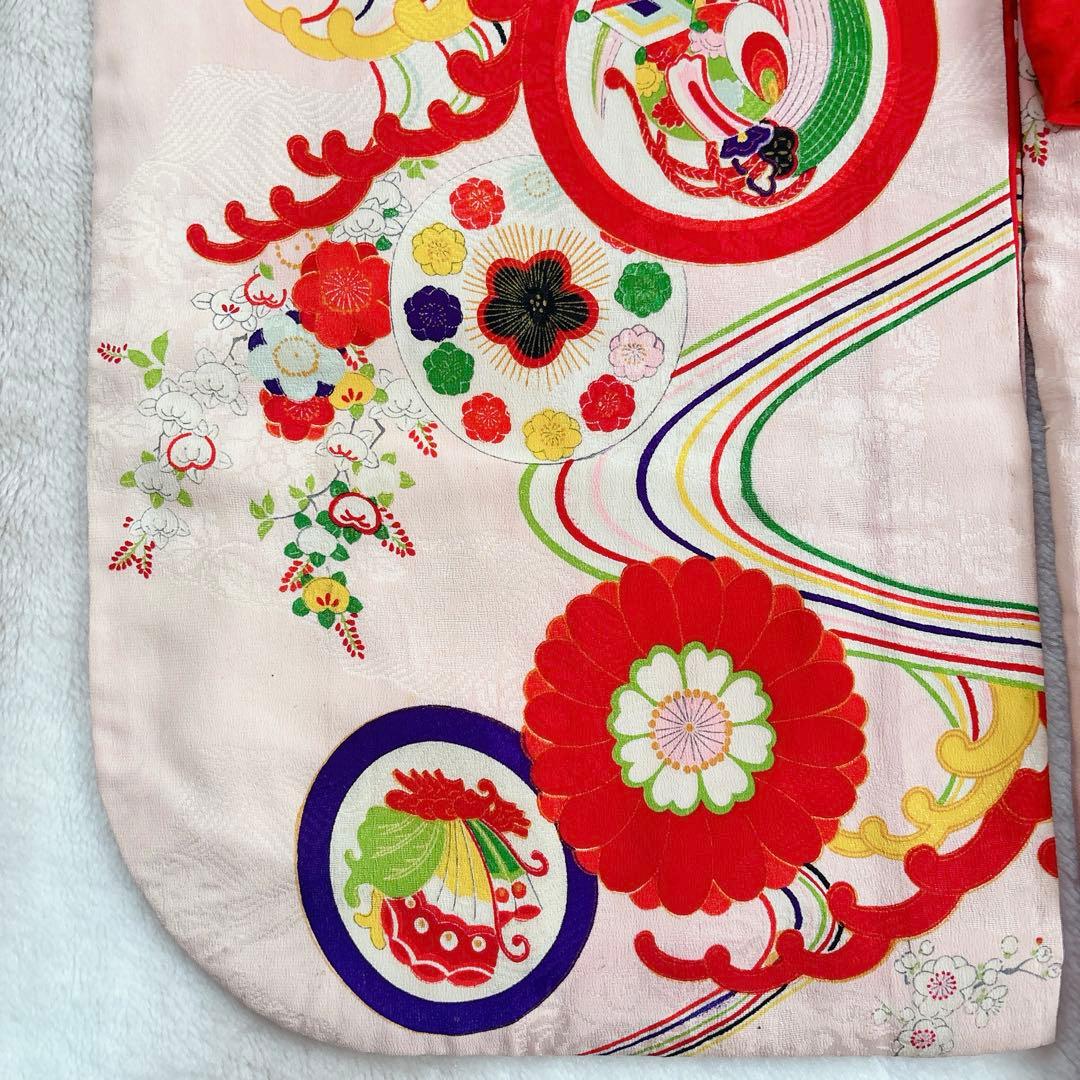 七五三　３歳　着物　セット　帯　コーデ　アンティーク　子供着物　女の子　しごき