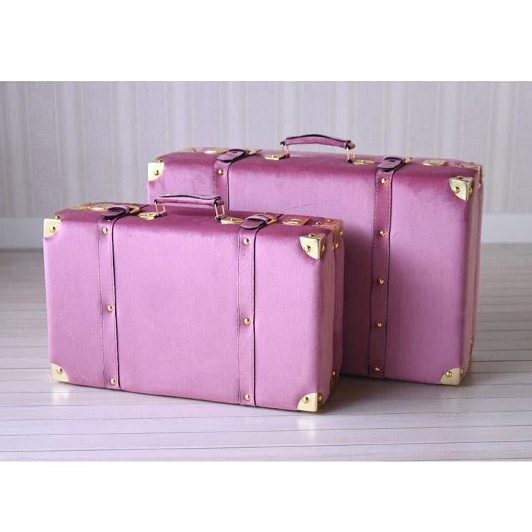 収納ボックス トランク型 ピンク 大