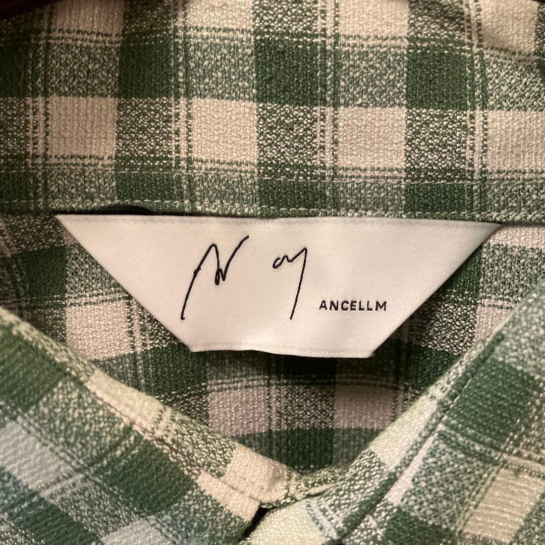 【ANCELLM】C/R CHECK OVER SHIRT /GREEN 1