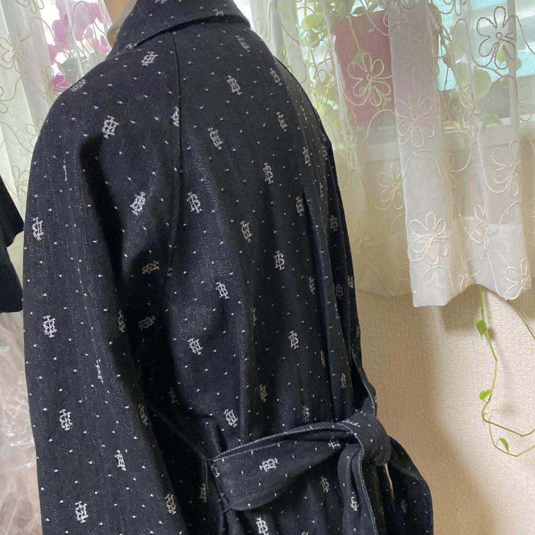 INGEBORG 黒いデニム風ロングコート