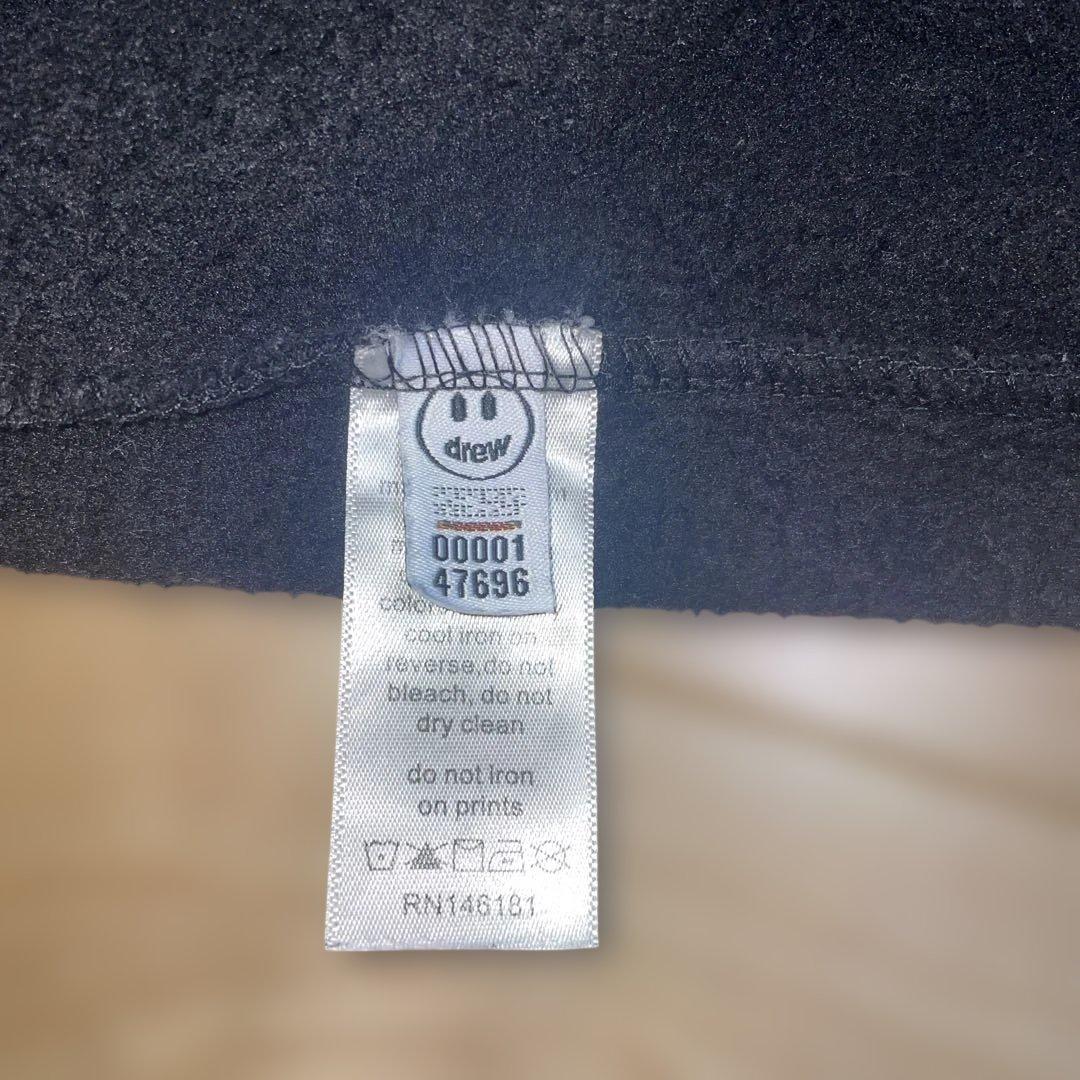 drew hous ドリューハウススマイリーフェイスパーカー サイズM ブラック