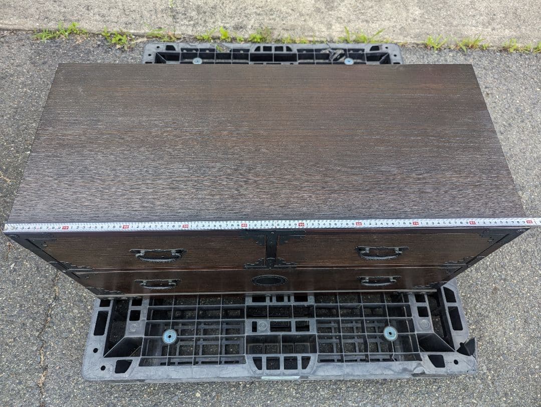 アンティーク　ヴィンテージ　和箪笥　2段　和チェスト　ローチェスト