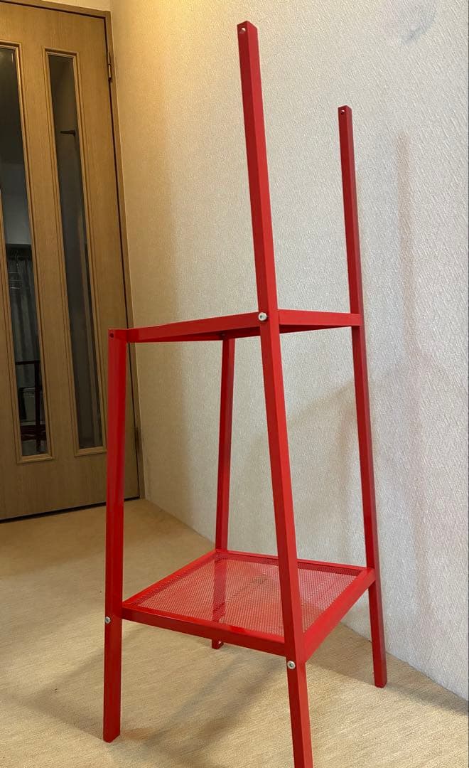 IKEA イケア　レールベリ 4段　赤色　レッド　 廃盤色