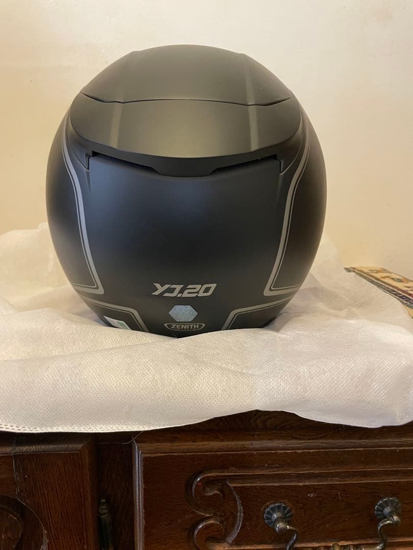 ZENITH ジェットヘルメットYJ-20 グラフィックGF-02シルバーXXL