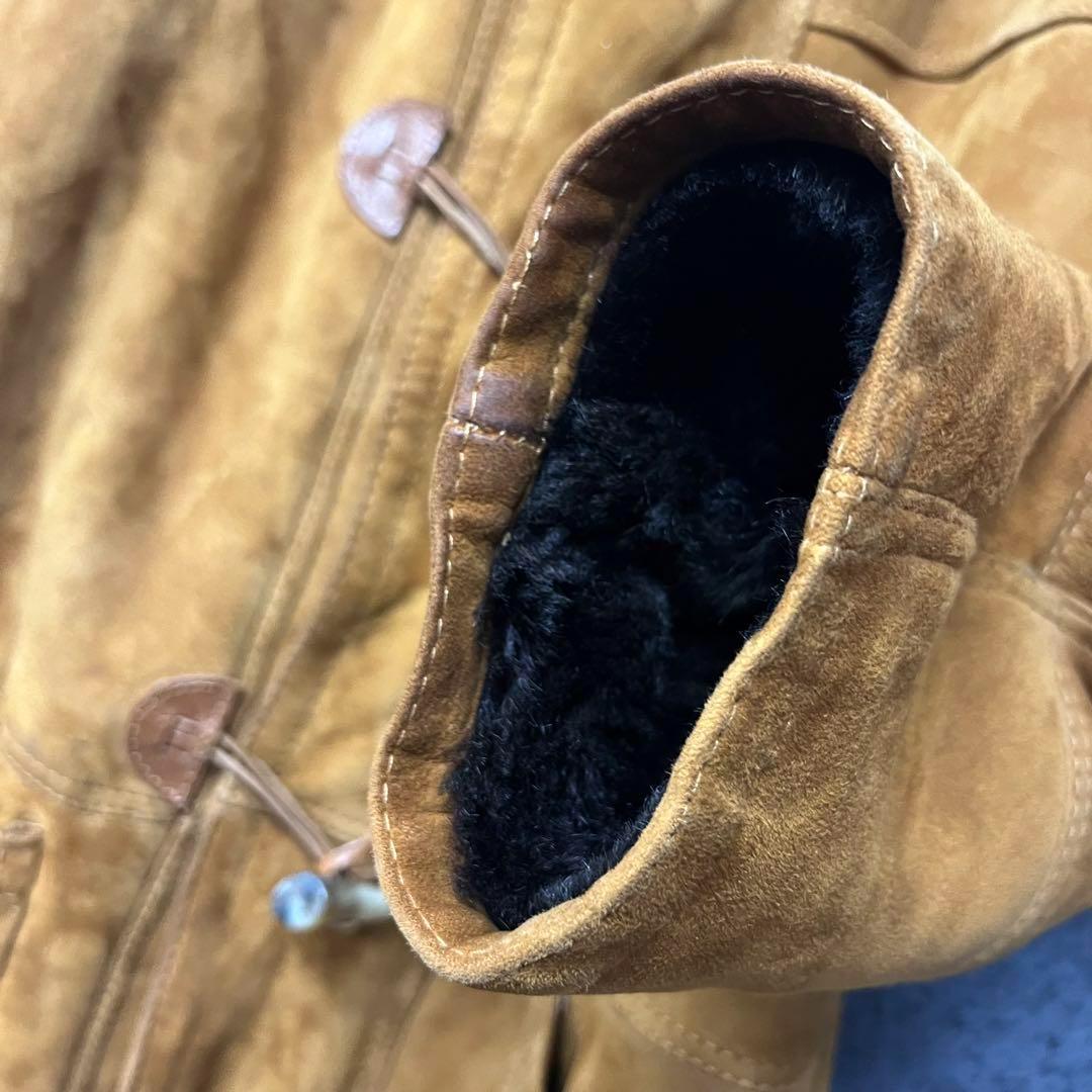 ☆ユーロ古着☆vintage【ムートン レザー スエード コート】メンズL