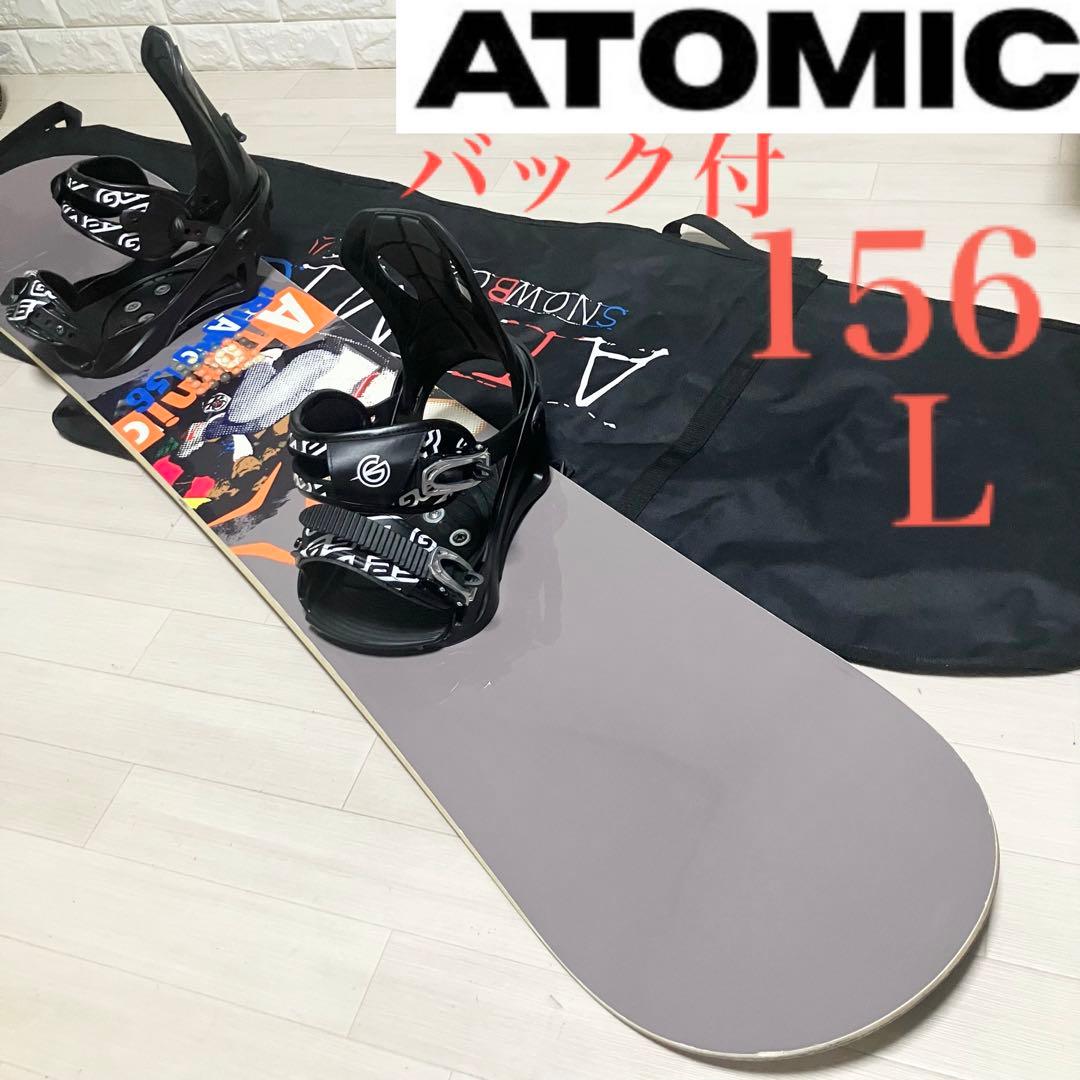【良品】バック付/Atomic TRIARCアトミックスノーボードセットバインL