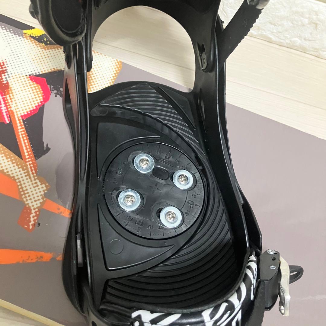 【良品】バック付/Atomic TRIARCアトミックスノーボードセットバインL