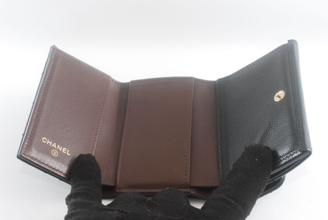 極美品＊31番台＊シャネル＊キャビアスキン＊マトラッセ＊スモールウォレット＊財布