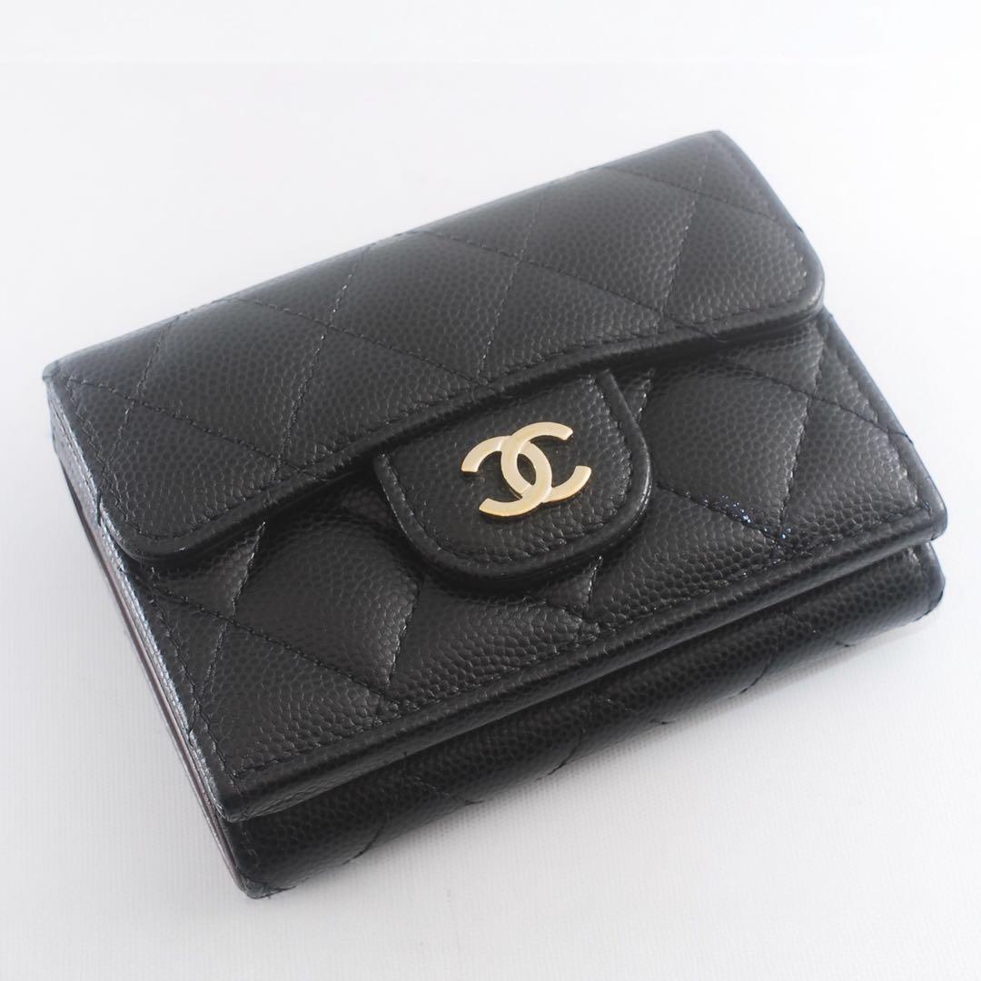 極美品＊31番台＊シャネル＊キャビアスキン＊マトラッセ＊スモールウォレット＊財布