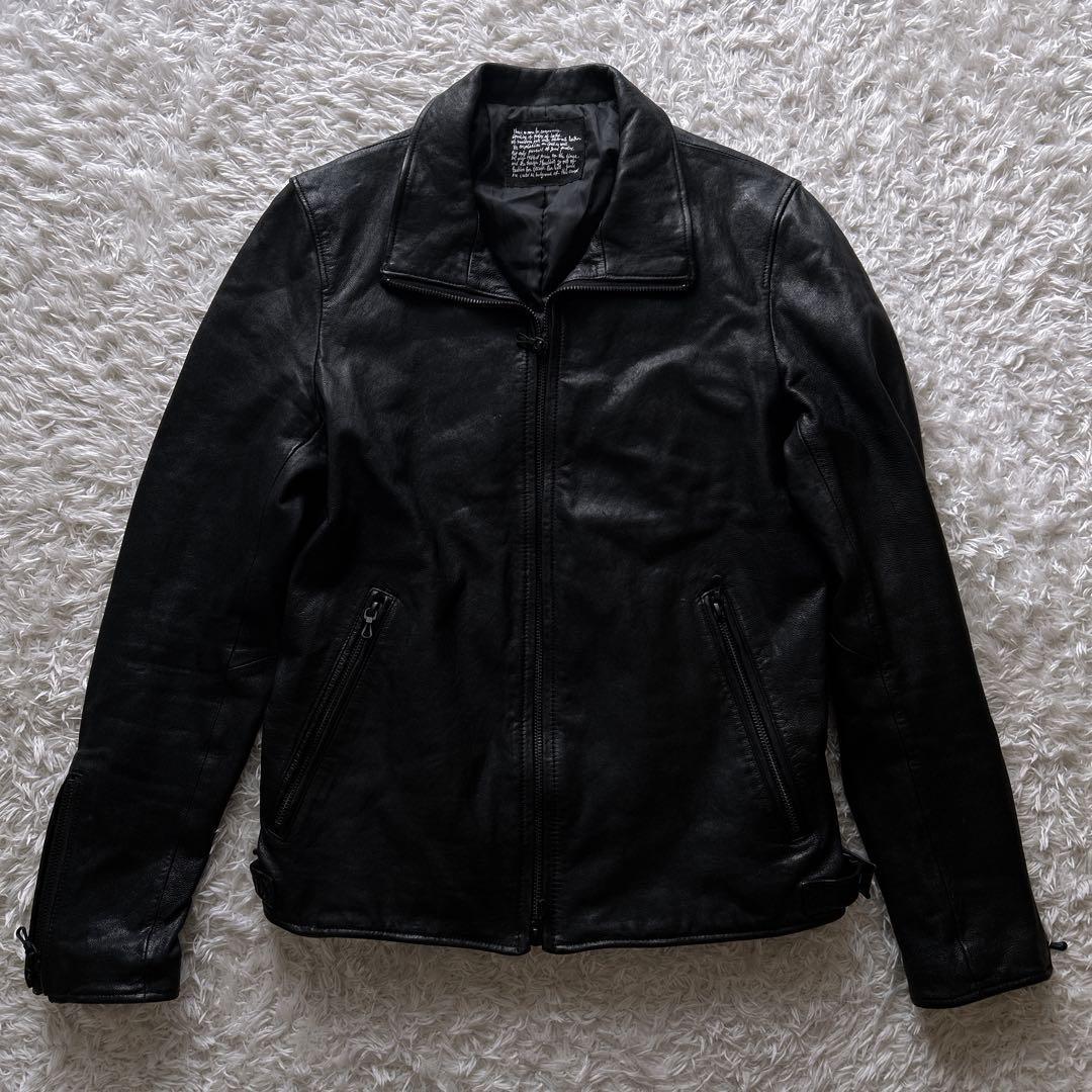 希少✨nano universe レザー　ジャケット　ライダース　ブラック