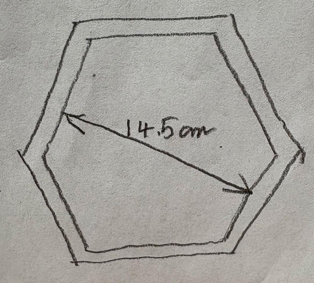 ウッドプランター ４点　６角形　ハンドメイド