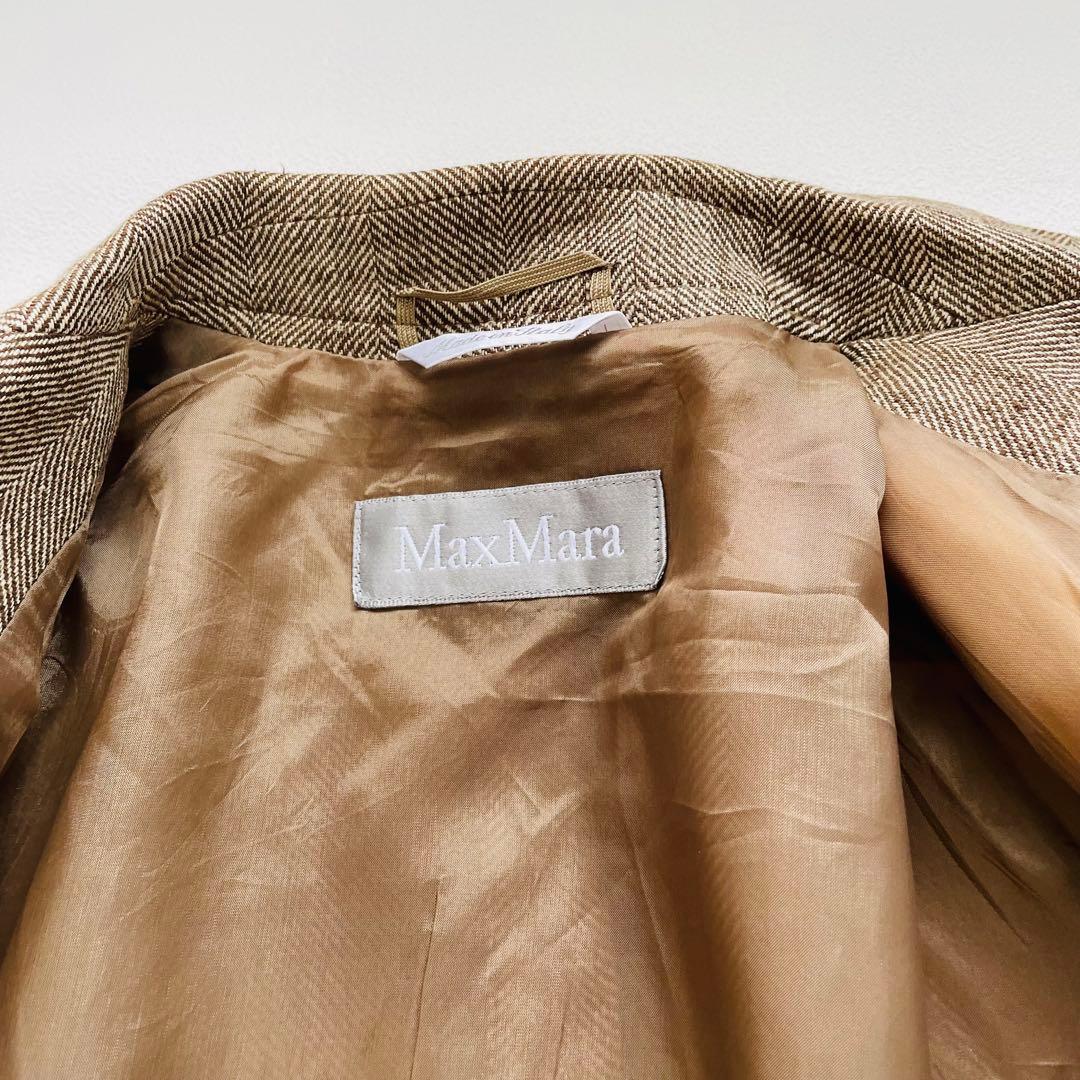 MAX MARA リネン パンツスーツ ヘリンボーン 洗濯可