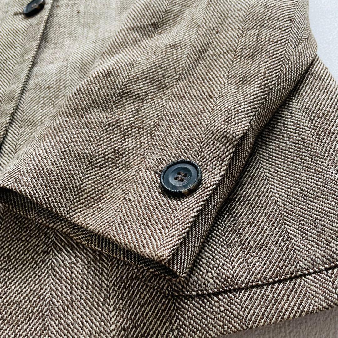 MAX MARA リネン パンツスーツ ヘリンボーン 洗濯可