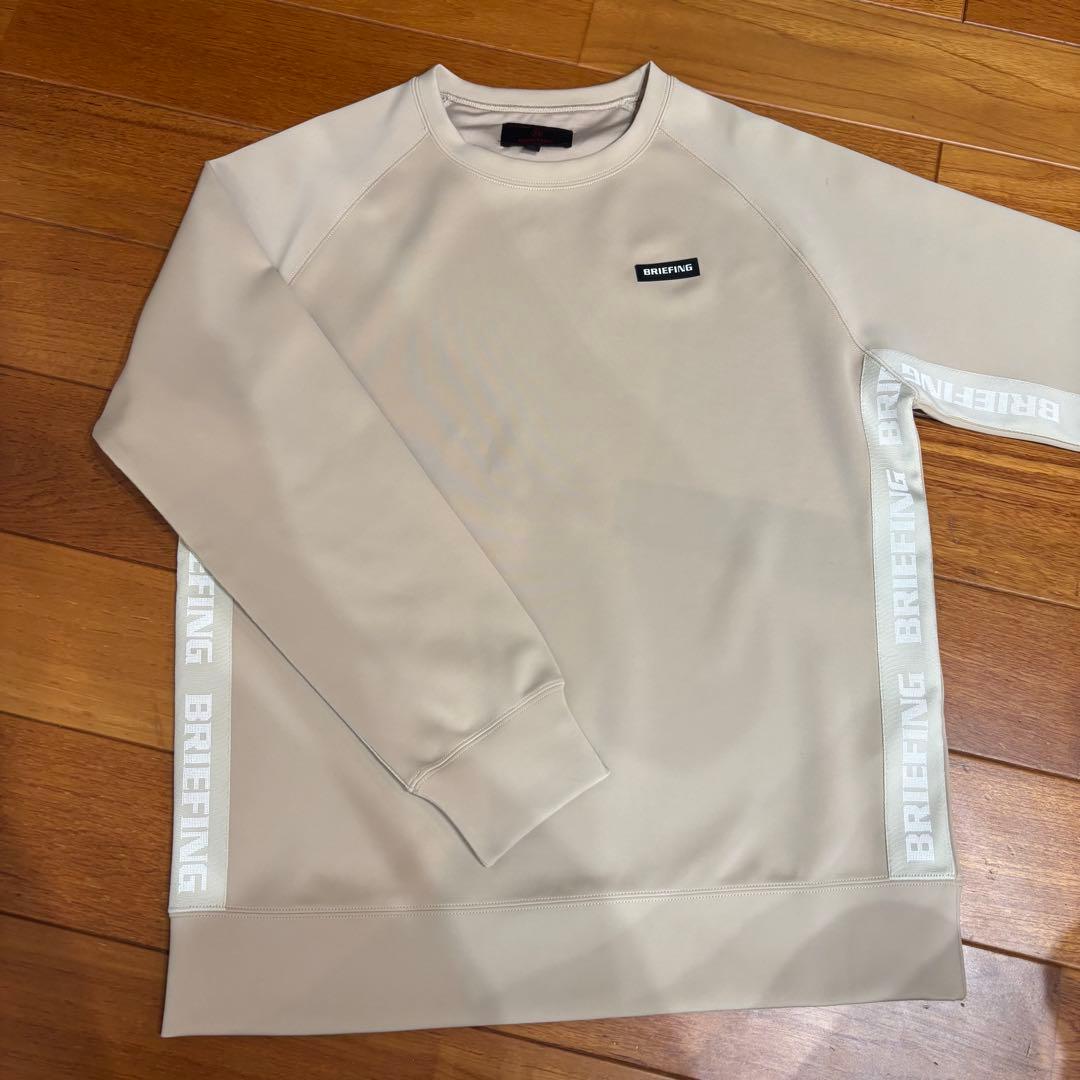 BRIEFING GOLF サイドロゴ　セットアップ　ベージュ　上L 下M
