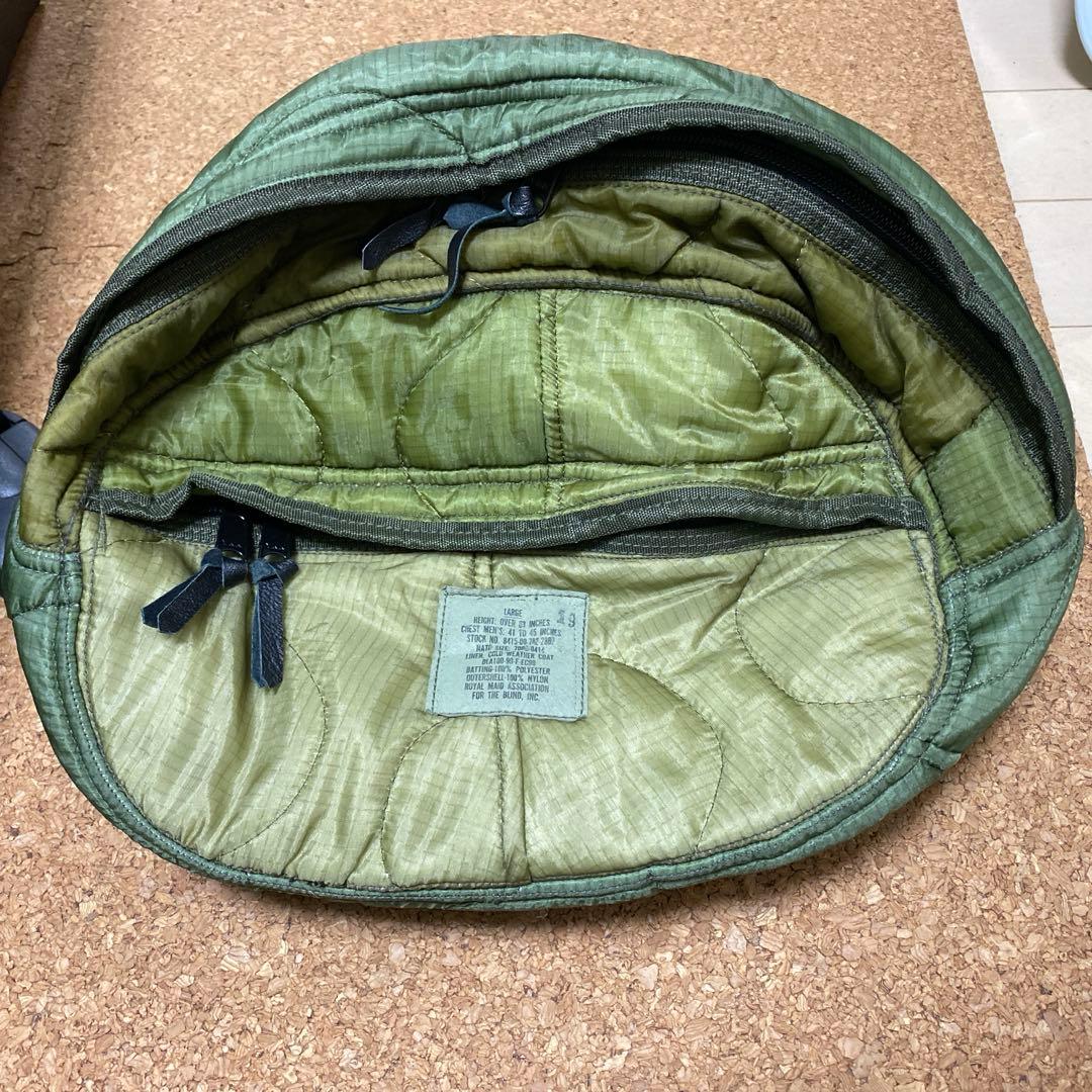 キムタク着同型同色USウエストバッグM-65 Quilted Liner木村拓哉