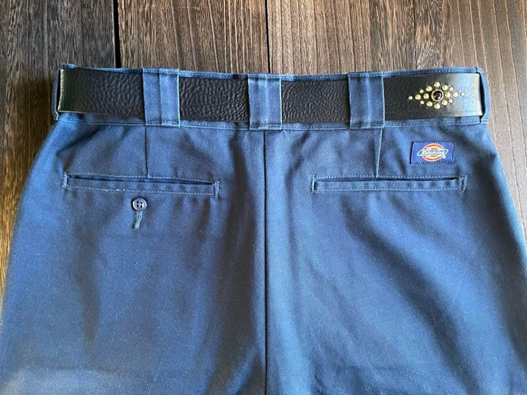 ディッキーズ874専用スタッズベルト　シボ　真鍮　HTC CALEE