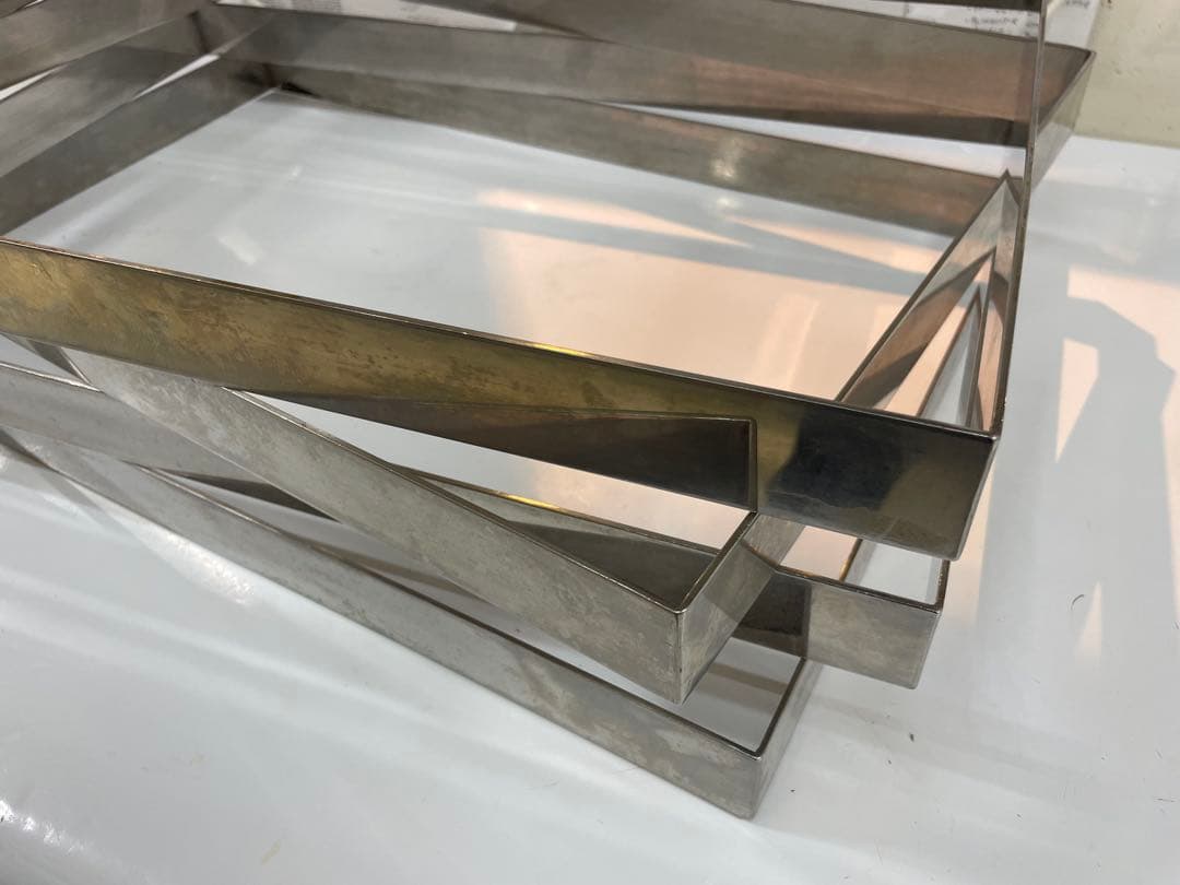 ステンレスカードル　570×370×4本セット高さ4cm