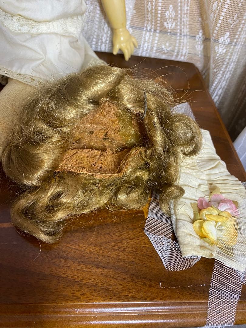 スリープアイ　アンティーク　ビスクドール