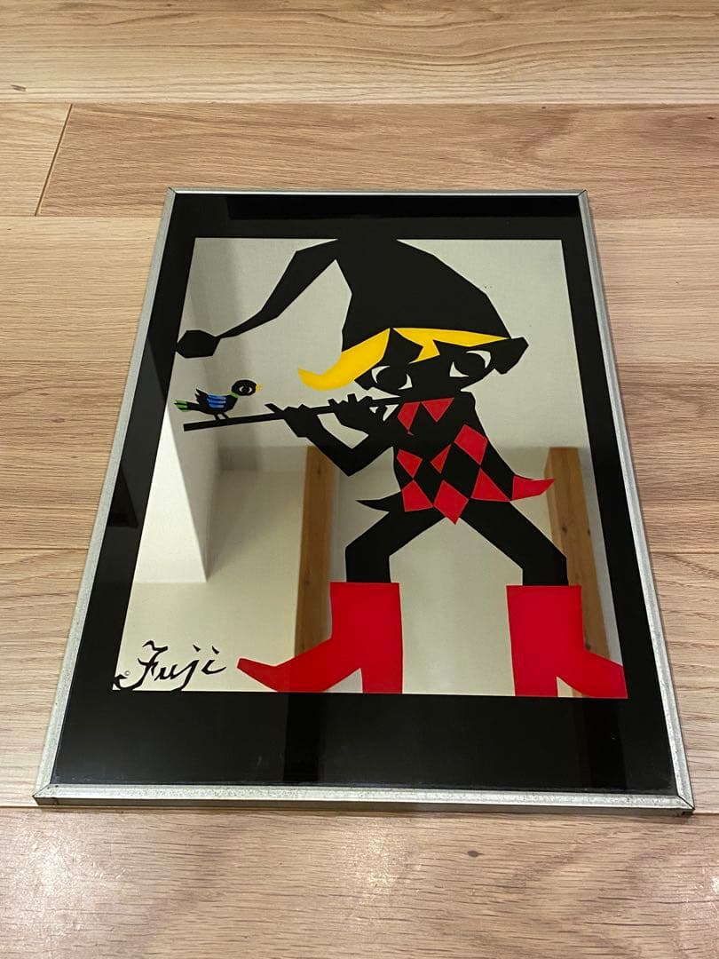 藤城清治　こびと　パブミラー　壁掛け