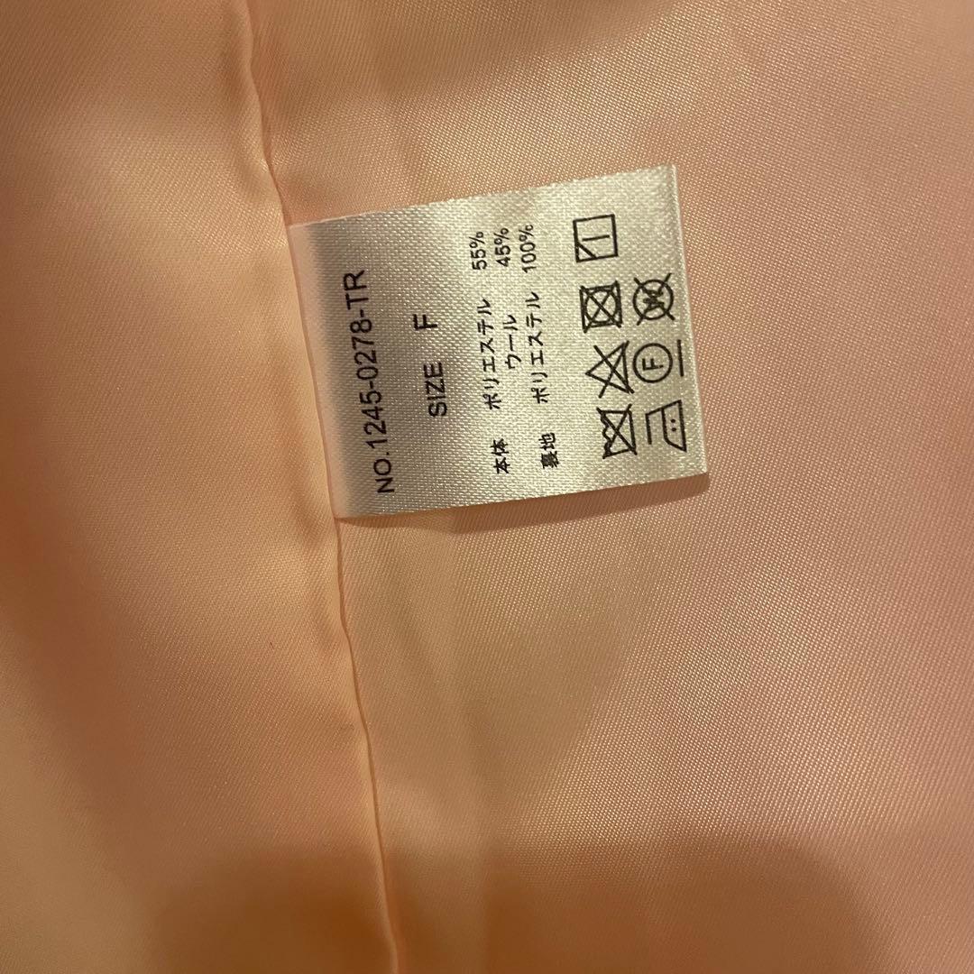 【最終価格】トリートユアセルフ ブリティッシュクラシカルロングコート (ピンク)