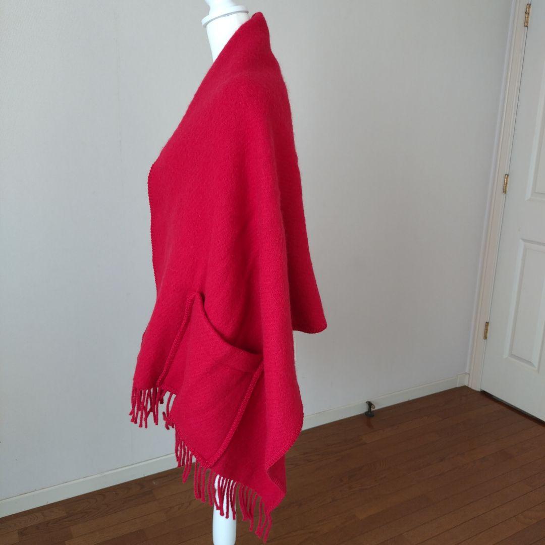 ラプアンカンクリ　LAPUAN KANKURIT ポケットショール 赤　Red