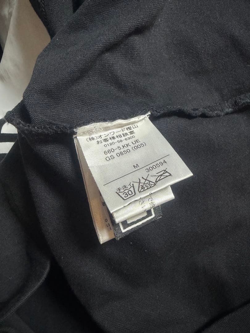 HOOD BY AIR Tシャツ ブラック/ホワイト M フードバイエアーHBA