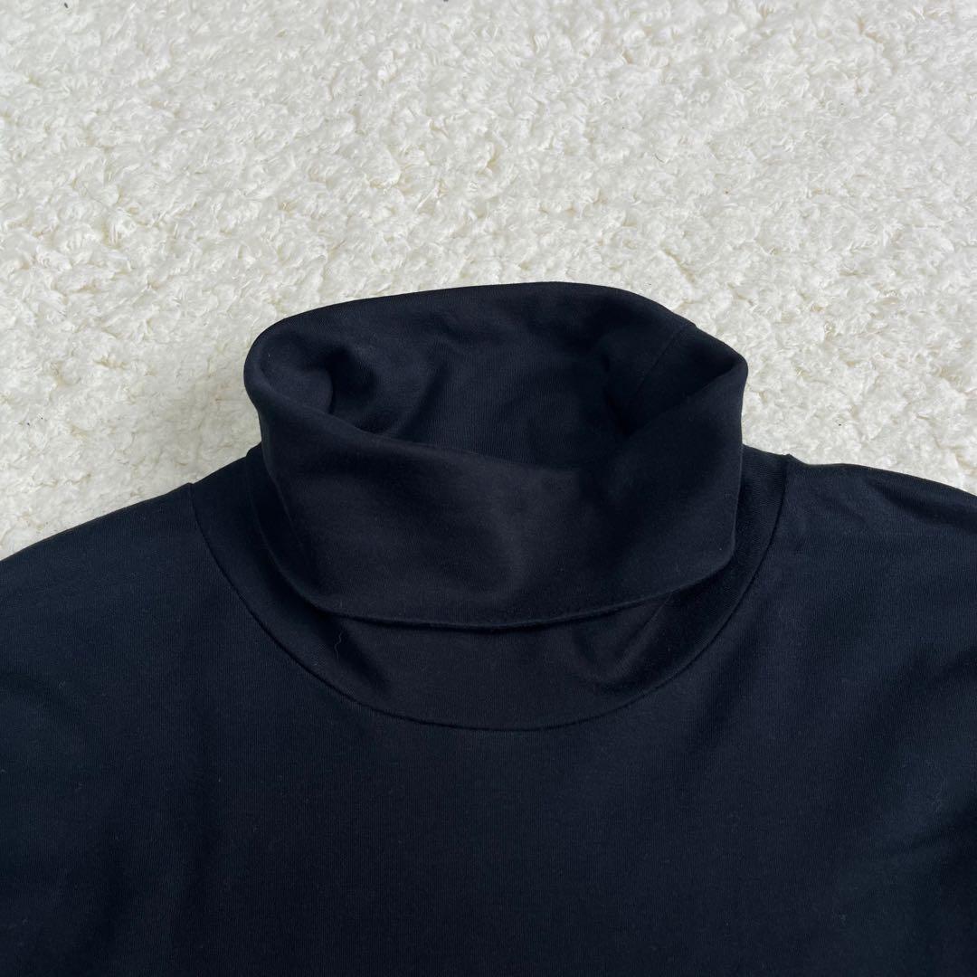 ZANONE イタリア製 タートルネックカットソー 50 ブラック