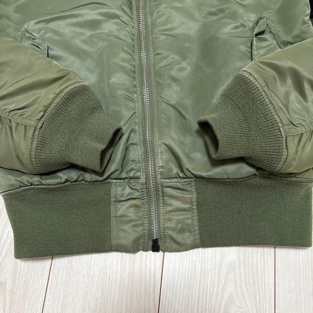 美品　ALPHA MAー1 フライトジャケット　短丈　カーキ