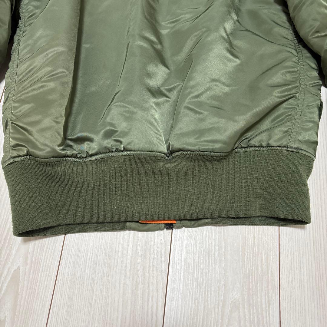 美品　ALPHA MAー1 フライトジャケット　短丈　カーキ
