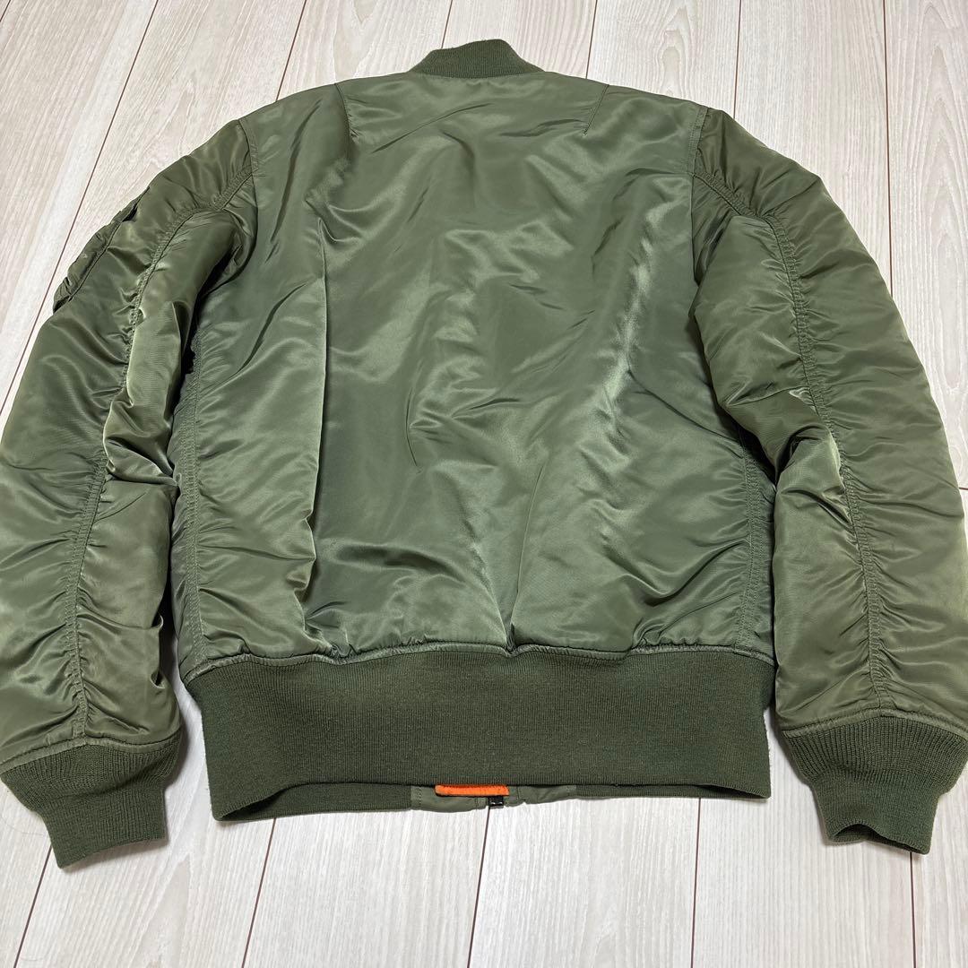 美品　ALPHA MAー1 フライトジャケット　短丈　カーキ