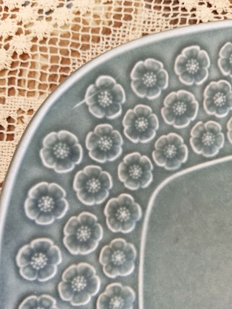 クイストゴー　ブルーアズール　スクエア皿　大皿