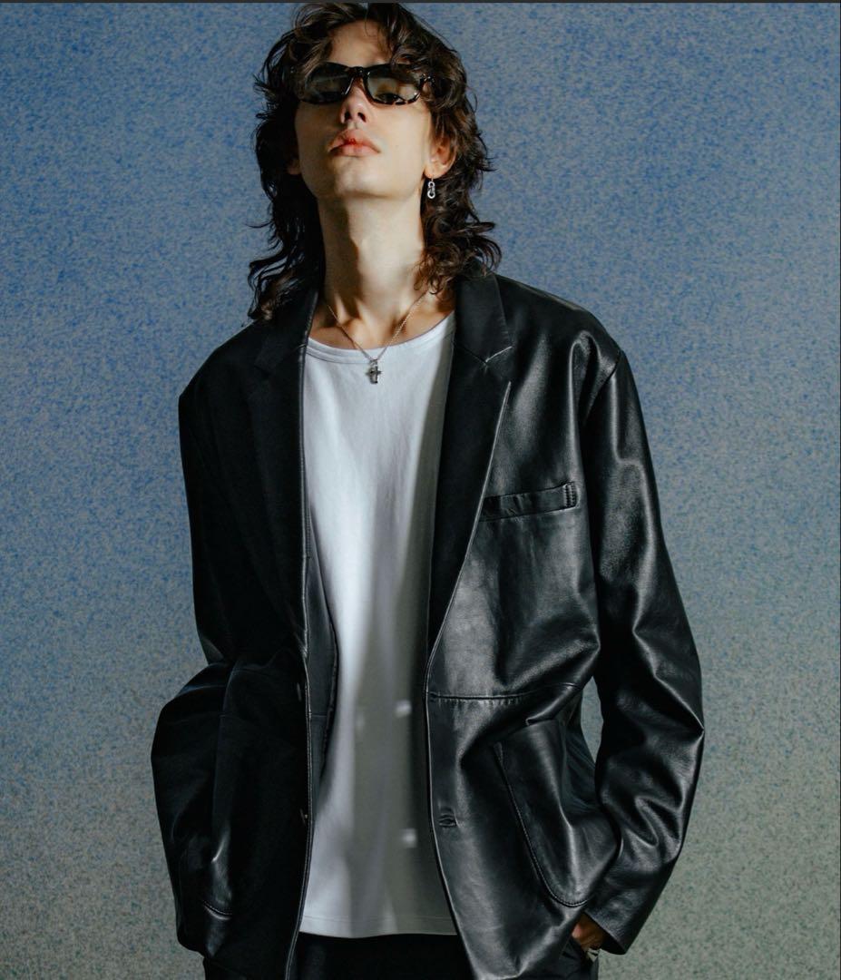 CRIMIE スパニッシュラムレザー ブレザー L