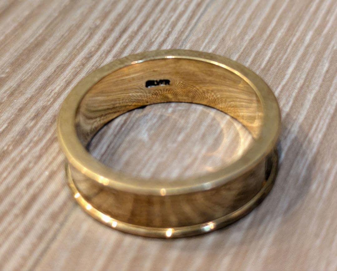 エングレーブド ゴールドリング