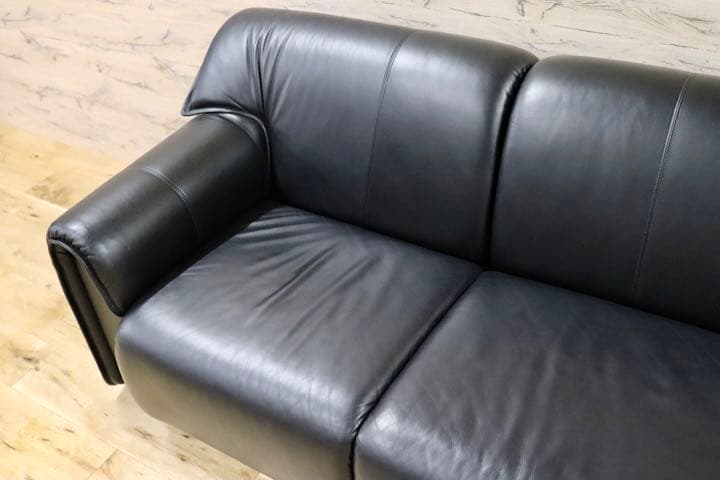 GMFN212B○天童木工 / Tendo 3人掛けソファ トリプルソファ 黒総