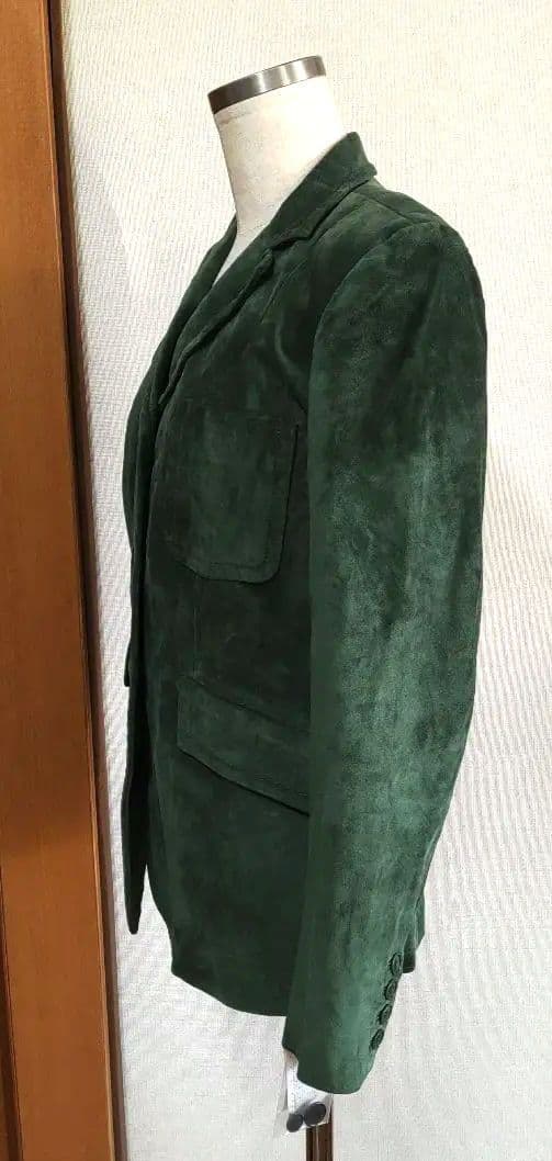 DKNY ダナキャラン　牛革　ジャケット　コート　グリーン　定価89000円