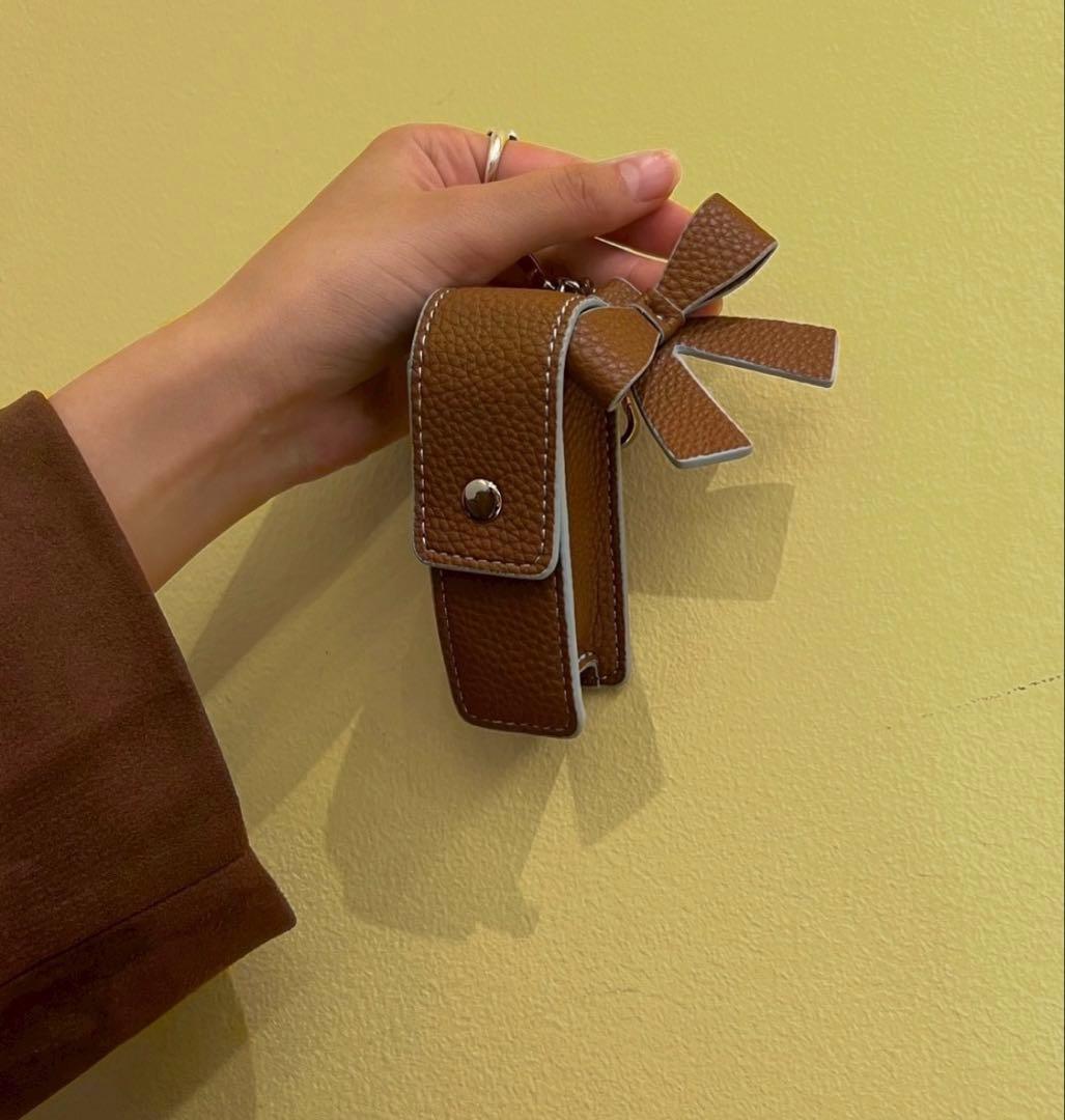 あさぎーにょ poppy Charm lip case リップチャーム　ブラウン