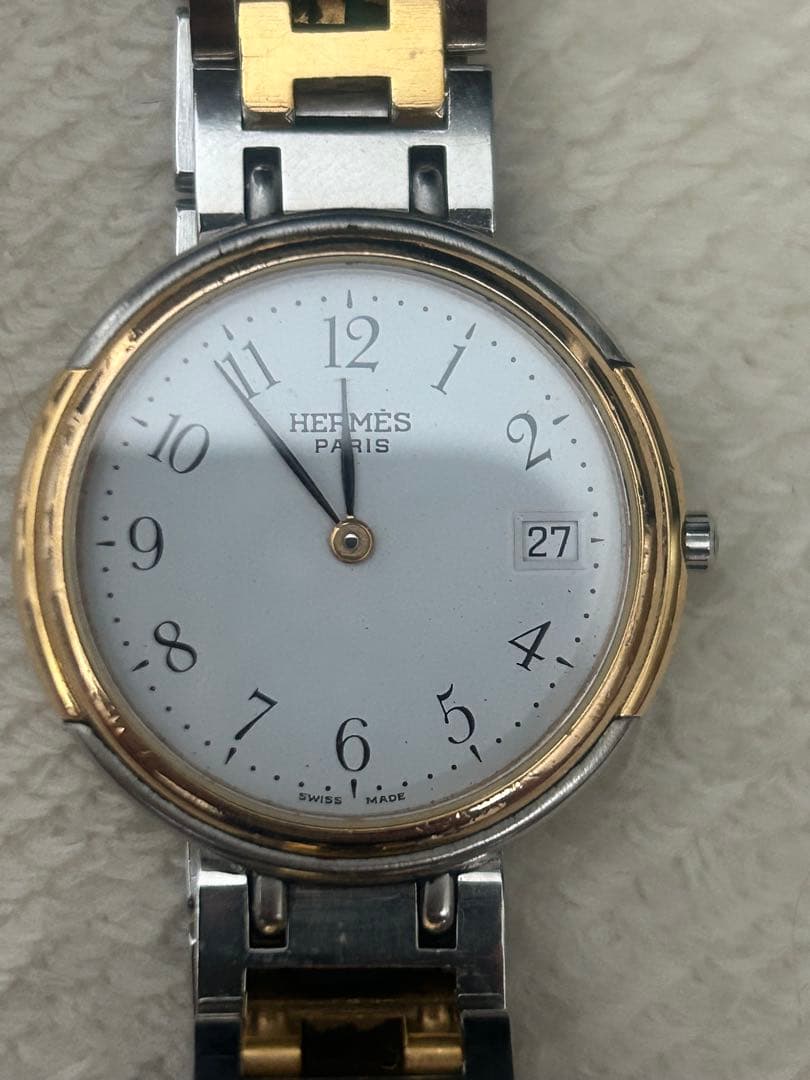 HERMES 腕時計 コンビ コマ2個付き
