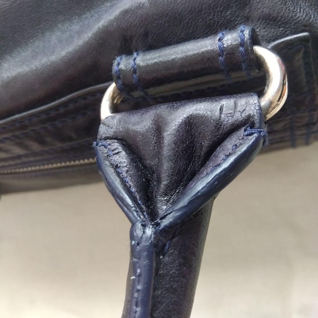 バレンシアガ　ホイッスル　ボストンバッグ　レザー　イタリア製