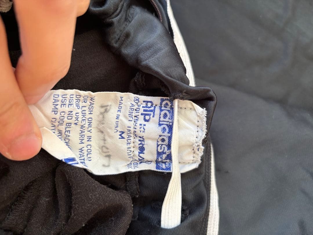 adidas 70-80年代　USA製　ATP トラックパンツ　黒