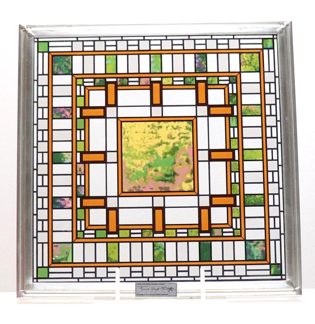 フランク・ロイド・ライト ダーウィン Dマーティン邸 ヴィンテージステンドグラス