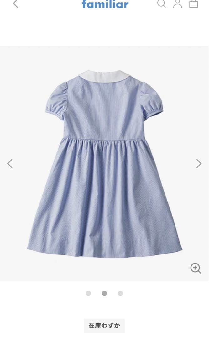 ファミリア　半袖ワンピース　春夏　お受験