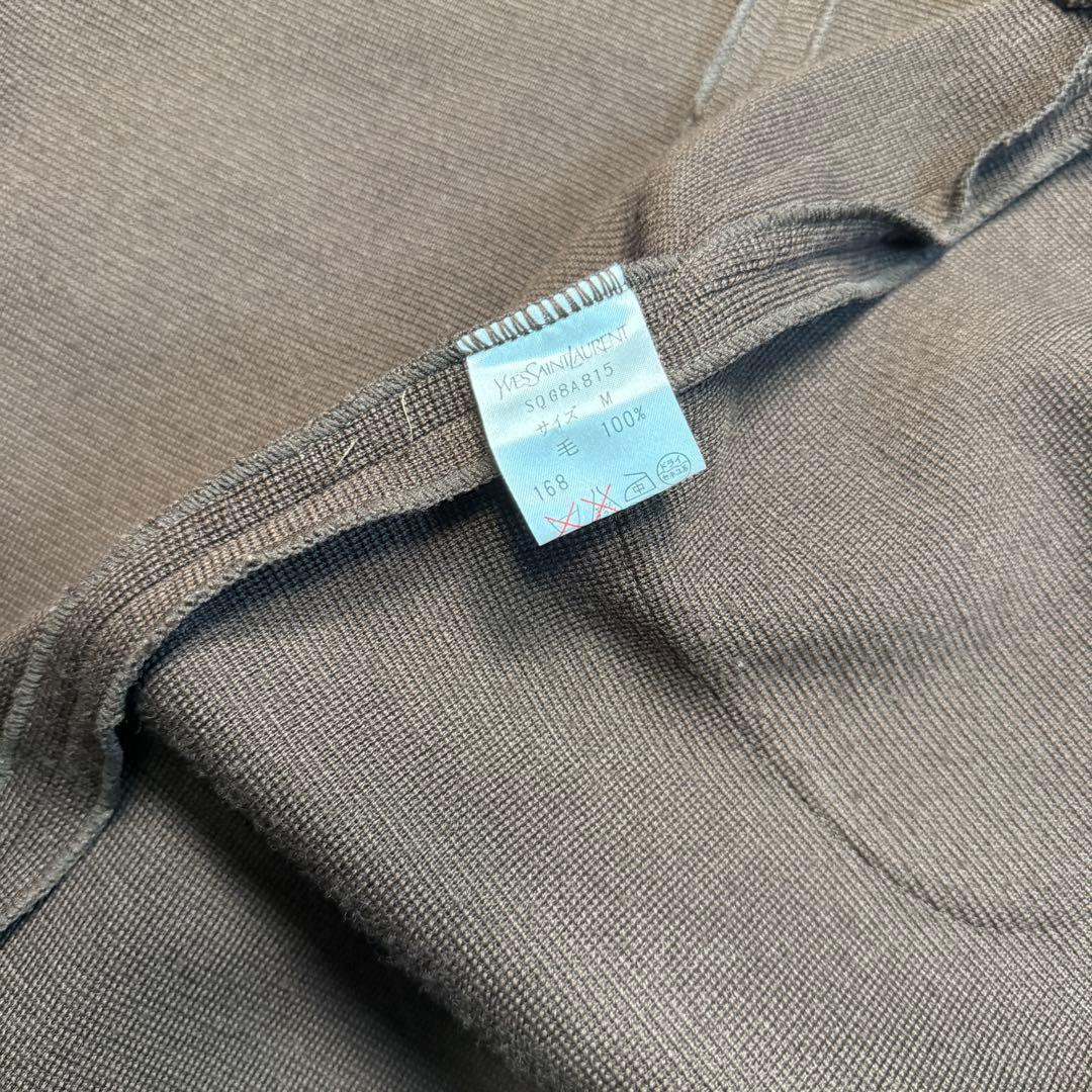 美品✨希少✨イヴサンローラン　ニット　ダブルブレスト ロングカーディガン