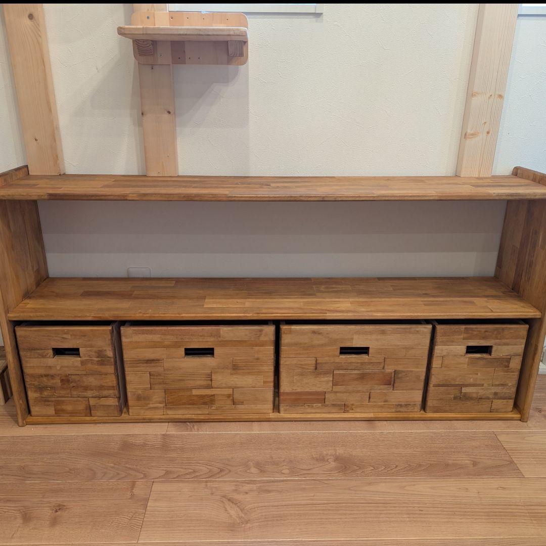 木製棚　本棚　リビングボード　✨ モンテッソーリ　ハンドメイド　オイル仕上げ