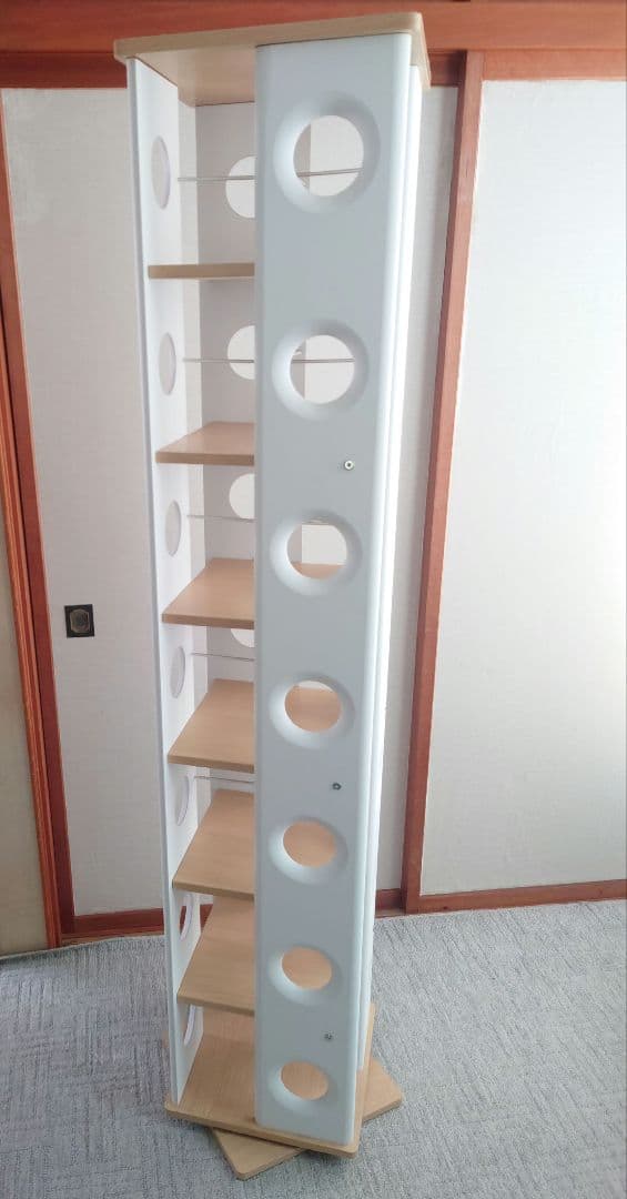 回転式の本棚　回転コミックラック7段タイプ