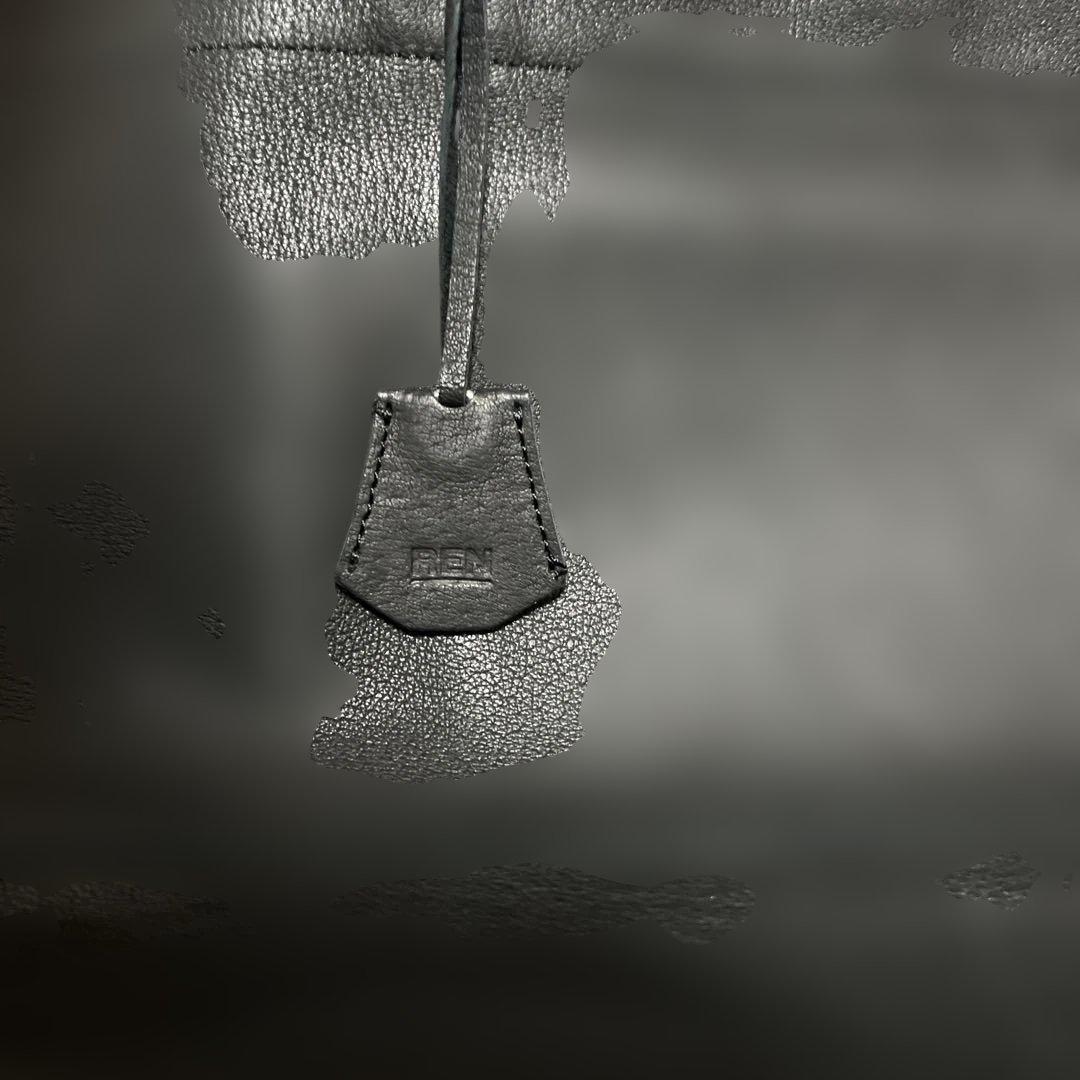 美品　REN レン　レザートートバッグ ブラック 本革 日本製